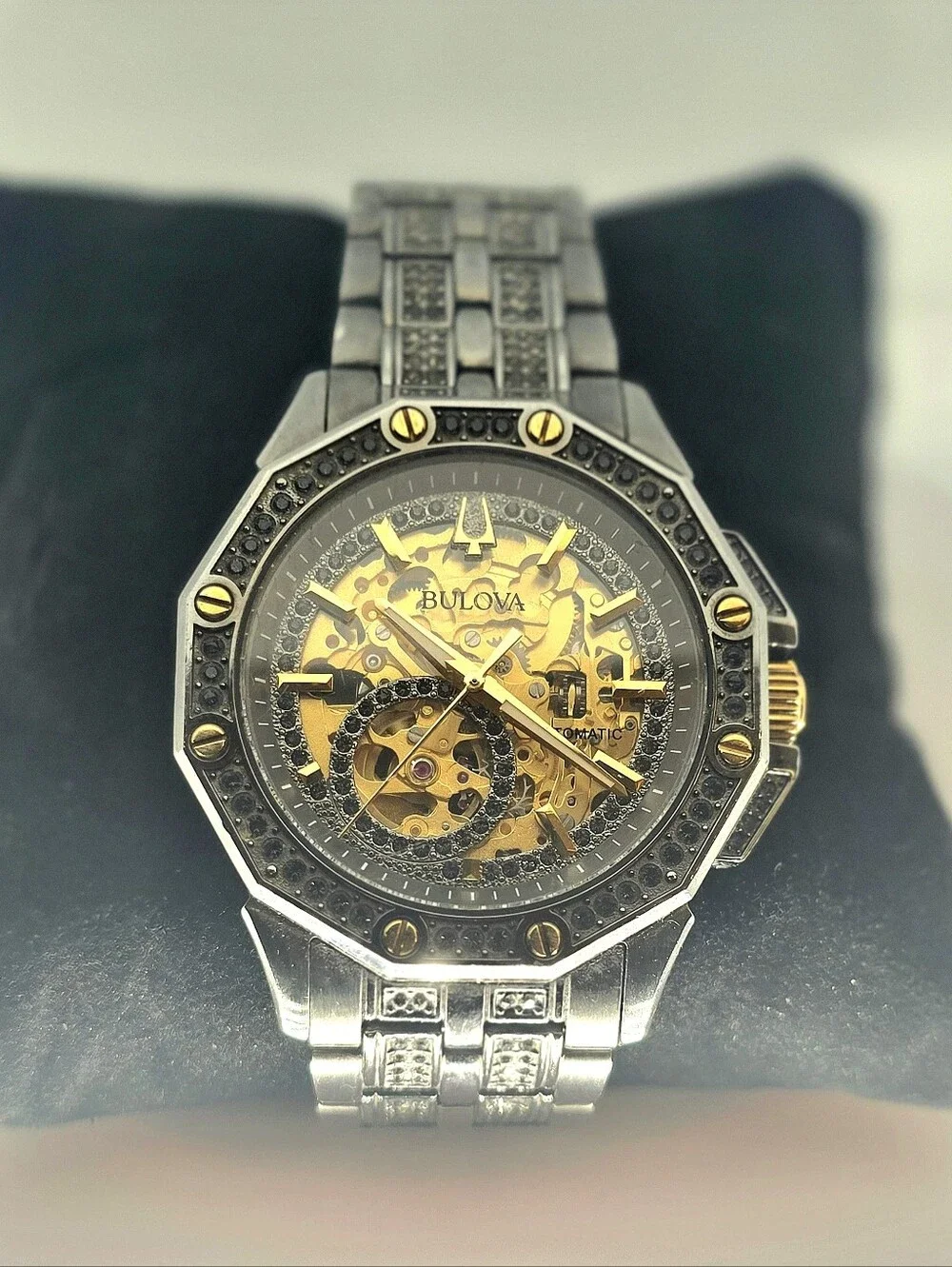 Bulova Octavia Skeleton Automatic Crystal 98A293